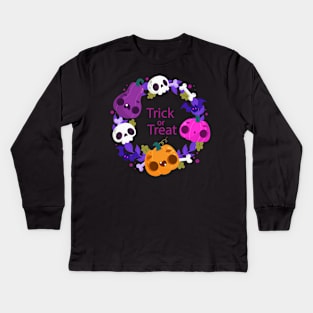 Trick Or Treat Kids Long Sleeve T-Shirt